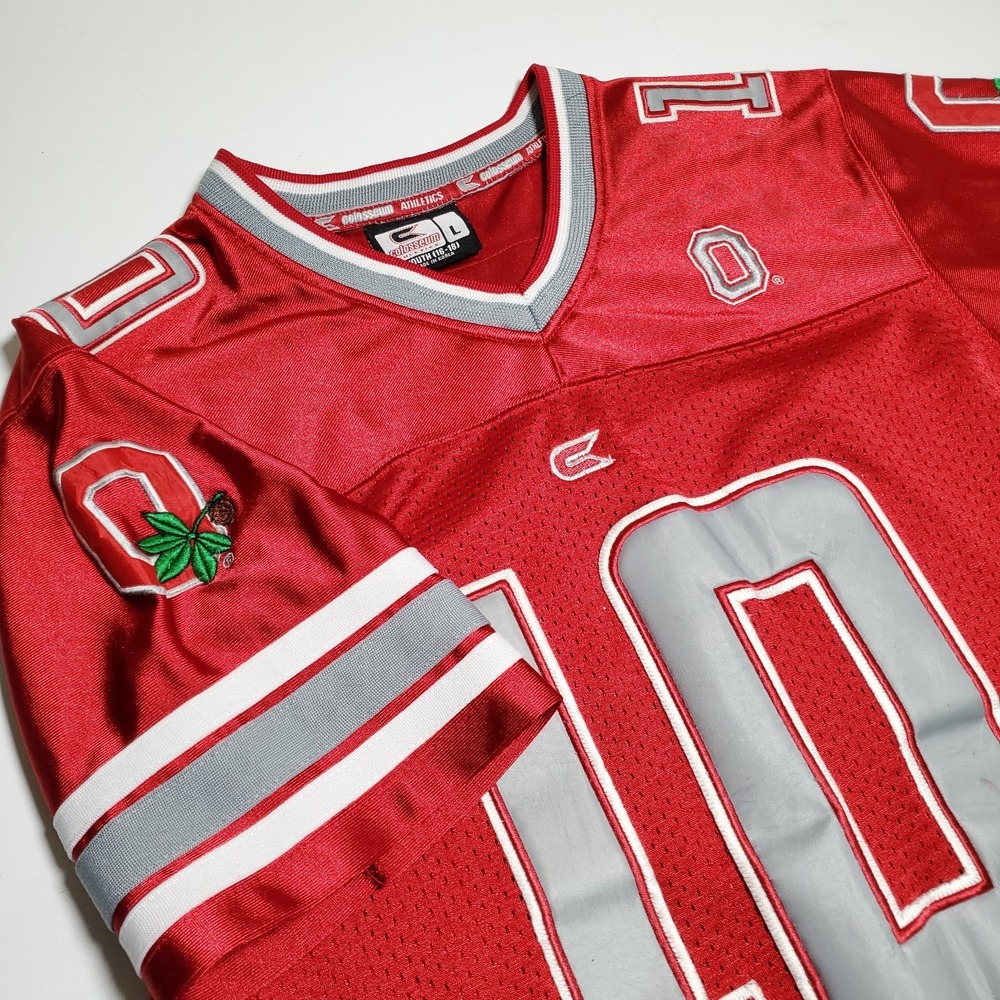 Ohio State Buckeyes Jersey Youth Large Colosseum NCAA Stitched #10 Football